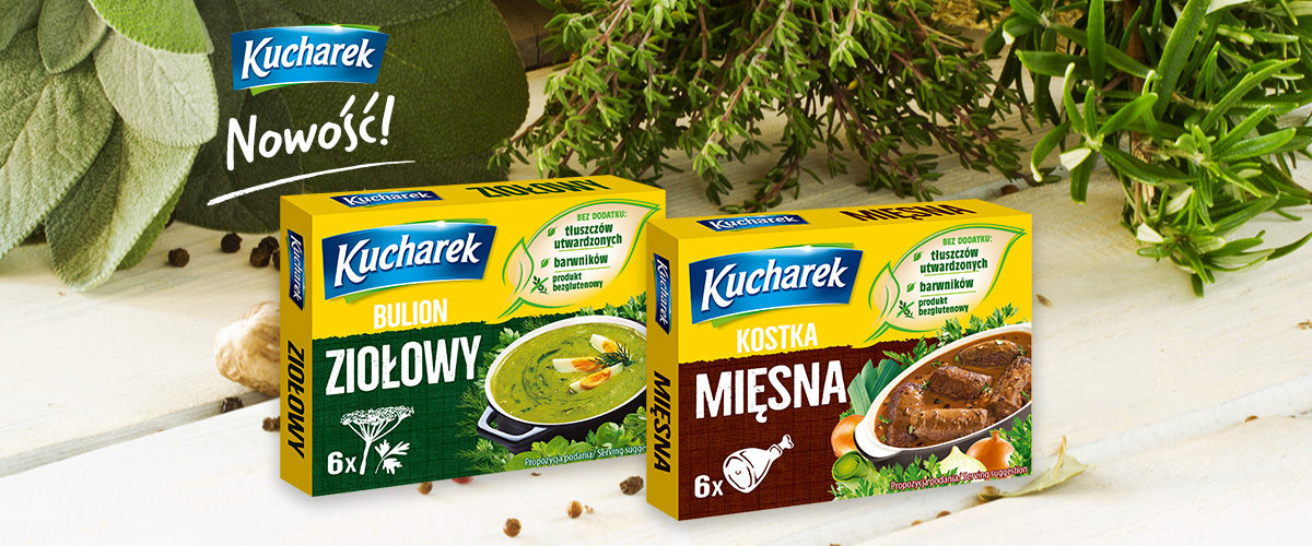 Kostka mięsna i ziołowa – jeszcze więcej smaku i aromatu!