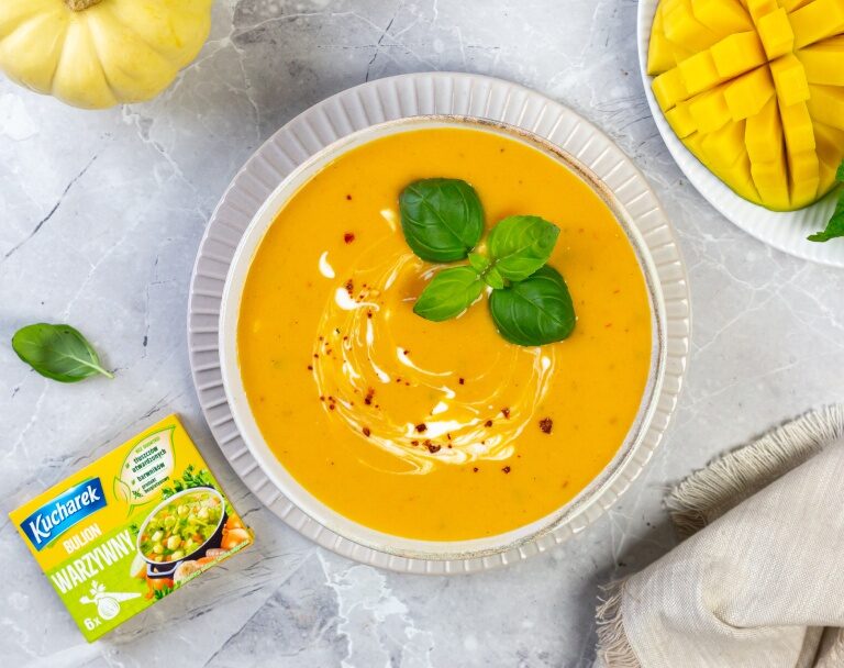 Krem z dyni i mango