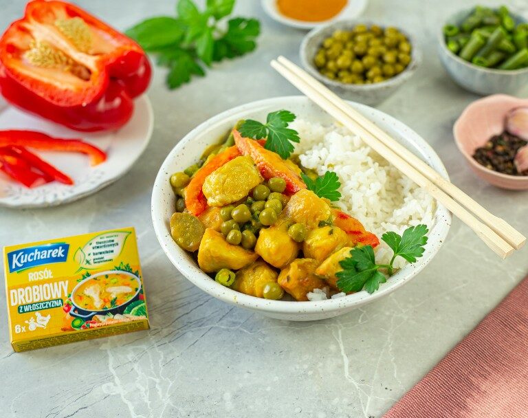 Ekspresowe curry z kurczaka z ryżem