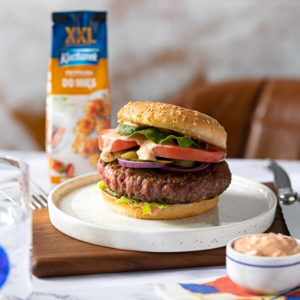 Domowy burger z wołowiny